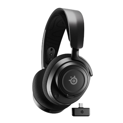 Multi 7 günstig Kaufen-SteelSeries Arctis Nova 7 Wireless Gaming Headset schwarz. SteelSeries Arctis Nova 7 Wireless Gaming Headset schwarz <![CDATA[• Kabelloses Over-Ear Gaming-Headset mit Multiplatform-Kompabilität • Anschluss per Bluetooth / Funk (per USB-C Dongle) oder