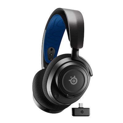 bluetooth günstig Kaufen-SteelSeries Arctis Nova 7P Wireless Gaming Headset schwarz / blau. SteelSeries Arctis Nova 7P Wireless Gaming Headset schwarz / blau <![CDATA[• Kabelloses Over-Ear Gaming-Headset mit Multiplatform-Kompabilität • Anschluss per Bluetooth / Funk (per US