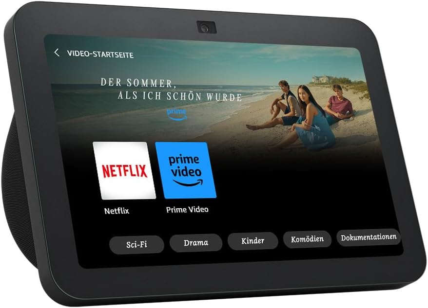 Amazon Echo Show 8 (3. Gen.) mit HD-Display, 3D-Audio und Alexa Anthrazit