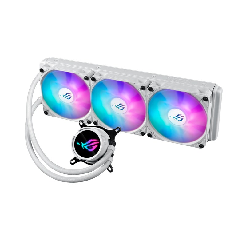 Intel CPU günstig Kaufen-ASUS ROG Strix LC III 360 ARGB white Komplettwasserkühlung für AMD und Intel CPU. ASUS ROG Strix LC III 360 ARGB white Komplettwasserkühlung für AMD und Intel CPU <![CDATA[• Komplettwasserkühlung mit 360 mm Radiator • Intel 1150/1151/1