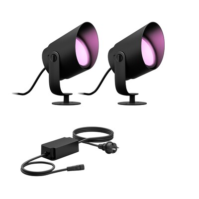 Aluminium Outdoor günstig Kaufen-Philips Hue White & Color Ambiance Lily XL Spot Outdoor • 2er Pack. Philips Hue White & Color Ambiance Lily XL Spot Outdoor • 2er Pack <![CDATA[• Technologie: Smart LED • Material: Aluminium • Lichtfarbe: RGBW - Lebensdauer: 25