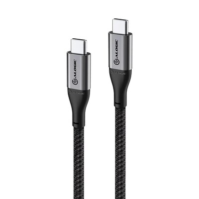 ALOGIC  Super Ultra USB 2.0 USB-C-auf-USB-C-Kabel 30cm grau | 09350784017697