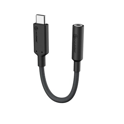Farbe Schwarz günstig Kaufen-ALOGIC Elements Pro USB-C auf 3,5mm Audio Adapter 10cm schwarz. ALOGIC Elements Pro USB-C auf 3,5mm Audio Adapter 10cm schwarz <![CDATA[• Cinch/Klinke-Kabel • Anschlüsse: USB Typ C und 3,5-mm-Audiobuchse • Farbe: schwarz, Länge: 0,1m • passend f