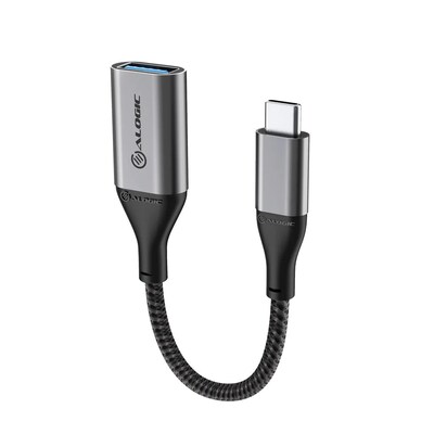 Image of ALOGIC Super Ultra USB 3.1 USB-C auf USB-A Adapter 15cm grau