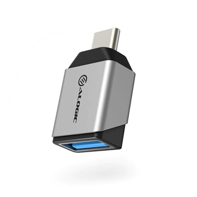 ALOGIC Ultra-Mini-USB-C auf USB-A Adapter grau