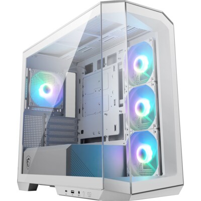 glas/messing günstig Kaufen-MSI MAG Pano M100R PZ Midi Tower Gaming Gehäuse, Echtglas Seitenfenster, Weiß. MSI MAG Pano M100R PZ Midi Tower Gaming Gehäuse, Echtglas Seitenfenster, Weiß <![CDATA[• mATX Gaming Gehäuse mit Echtglas Seitenfenster • Tempered Glas