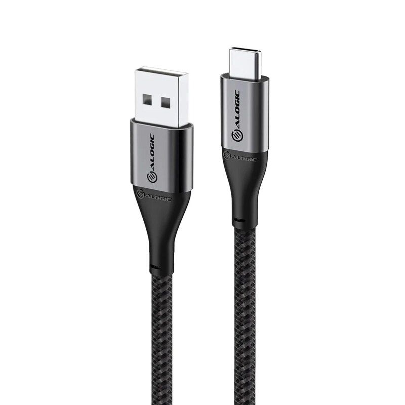 ALOGIC Super Ultra USB 2.0 USB-C auf USB-A Kabel 30cm grau