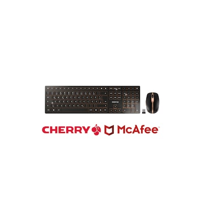 Cherry DW 9100 SLIM schwarz + McAfee Total Protection 1Y 3 User