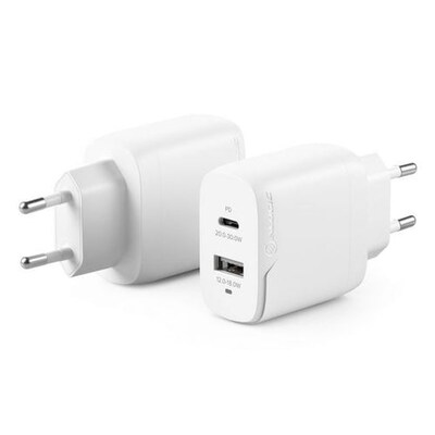 USB Wand günstig Kaufen-ALOGIC 2-Port 32W Rapid-Power USB-C GaN-Wandladegerät weiß. ALOGIC 2-Port 32W Rapid-Power USB-C GaN-Wandladegerät weiß <![CDATA[• USB-C GaN Wandladegerät • 2-Port 32-W • 48,5 x 47,3 x 27,7 (H x T x B)]]>. 