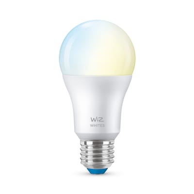 And White günstig Kaufen-WiZ 60W E27 Standardform Tunable White Einzelpack. WiZ 60W E27 Standardform Tunable White Einzelpack <![CDATA[• Energieeffizienzklasse: F • Leistung: 8 Watt als Ersatz für 60 Watt • Austauschtype: LED-Lampe / Sockel: E27 • Gewichteter Energieverb