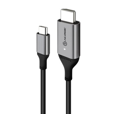 Hdmi günstig Kaufen-ALOGIC USB-C-Kabel (männlich) auf HDMI (männlich) 2m grau. ALOGIC USB-C-Kabel (männlich) auf HDMI (männlich) 2m grau <![CDATA[• USB-C-Adapterkabel • Anschlüsse: USB Typ C und HDMI-Stecker • Farbe: grau, Länge: 2,0m • passend 