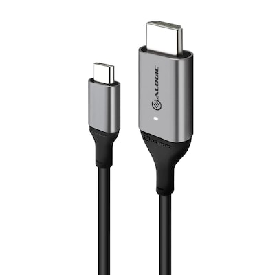 Adapter HDMI günstig Kaufen-ALOGIC USB-C-Kabel (männlich) auf HDMI (männlich) 2m grau. ALOGIC USB-C-Kabel (männlich) auf HDMI (männlich) 2m grau <![CDATA[• USB-C-Adapterkabel • Anschlüsse: USB Typ C und HDMI-Stecker • Farbe: grau, Länge: 2,0m • passend 