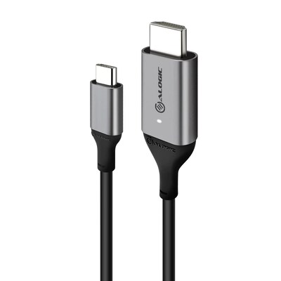 Hdmi Adapter günstig Kaufen-ALOGIC USB-C-Kabel (männlich) auf HDMI (männlich) 1m grau. ALOGIC USB-C-Kabel (männlich) auf HDMI (männlich) 1m grau <![CDATA[• USB-C-Adapterkabel • Anschlüsse: USB Typ C und HDMI-Stecker • Farbe: grau, Länge: 1,0m • passend 