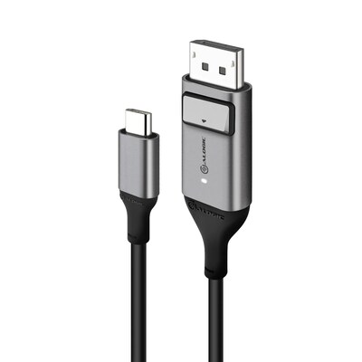 Displayport DP günstig Kaufen-ALOGIC USB-C-Kabel (männlich) auf Displayport (männlich) 1m grau. ALOGIC USB-C-Kabel (männlich) auf Displayport (männlich) 1m grau <![CDATA[• USB-C-Adapter • Anschlüsse: USB Typ C und DP Stecker • Farbe: grau, Länge: 1,0m • p