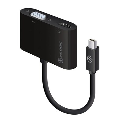 Stecker adapter günstig Kaufen-ALOGIC 2-in-1-Mini DisplayPort auf HDMI/VGA-Adapter Stecker auf 2 Buchsen. ALOGIC 2-in-1-Mini DisplayPort auf HDMI/VGA-Adapter Stecker auf 2 Buchsen <![CDATA[• Adapter • Anschlüsse: Mini DP (männlich) und HDMI/VGA (weiblich) • Farbe: schwarz • p