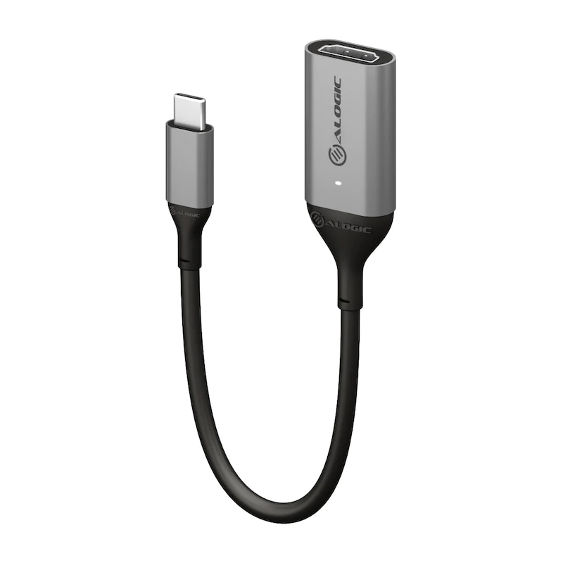 ALOGIC Ultra USB-C (männlich) auf HDMI (weiblich) Adapter grau 15 cm