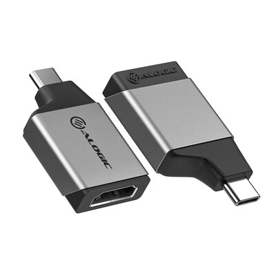 Image of ALOGIC Ultra MINI USB-C (männlich) auf HDMI (weiblich) Adapter grau