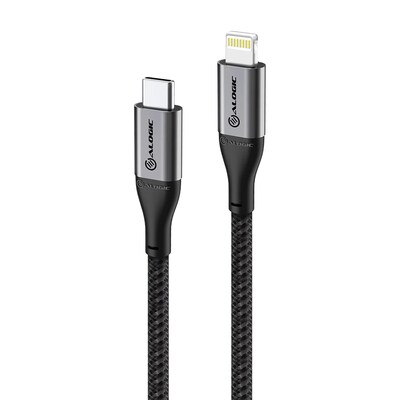 typ Kabel günstig Kaufen-ALOGIC SUPER Ultra USB-C auf Lightning-Kabel grau – 1,5 m. ALOGIC SUPER Ultra USB-C auf Lightning-Kabel grau – 1,5 m <![CDATA[• USB-C-Kabel • Anschlüsse: USB Typ C und Lightning • Farbe: grau, Länge: 1,5m • passend für: Audio/Vide