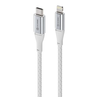 typ Kabel günstig Kaufen-ALOGIC SUPER Ultra USB-C auf Lightning-Kabel silber – 1,5 m. ALOGIC SUPER Ultra USB-C auf Lightning-Kabel silber – 1,5 m <![CDATA[• USB-C-Kabel • Anschlüsse: USB Typ C und Lightning • Farbe: silber, Länge: 1,5m • passend für: Audi