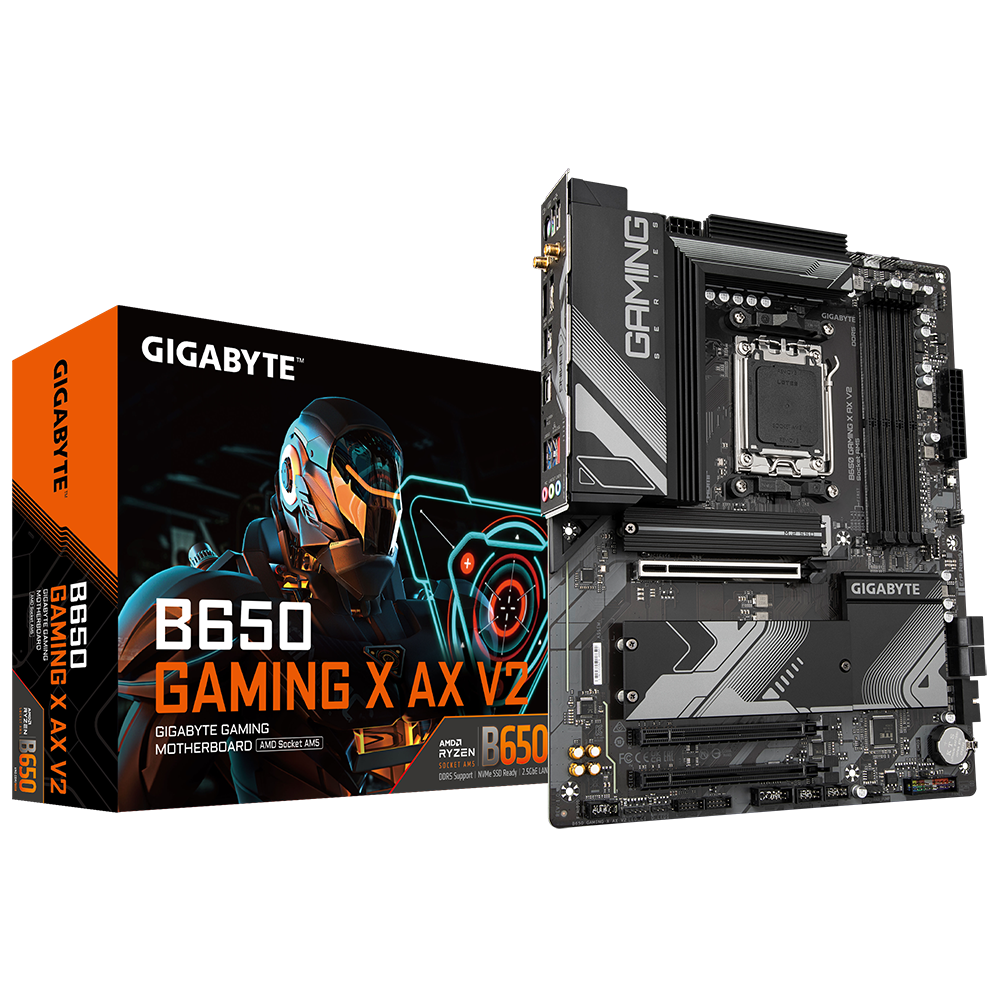 GIGABYTE B650 GAMING X AX V2 ATX Mainboard Sockel AM5 HDMI/DP/USB-C/M.2/WIFI6E