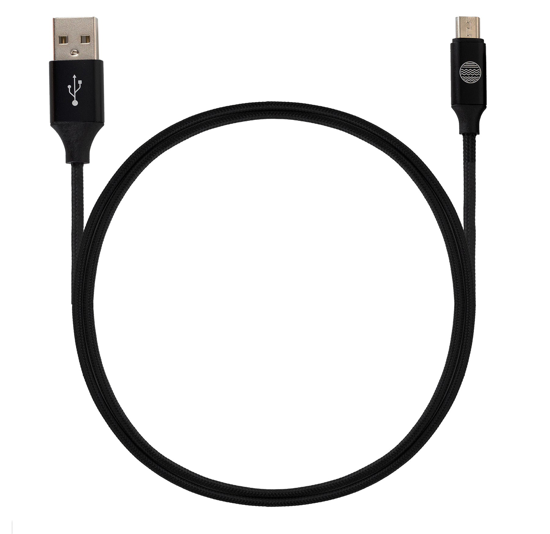 OUR PURE PLANET Ladekabel USB-A zu Micro USB 1,2m Schwarz