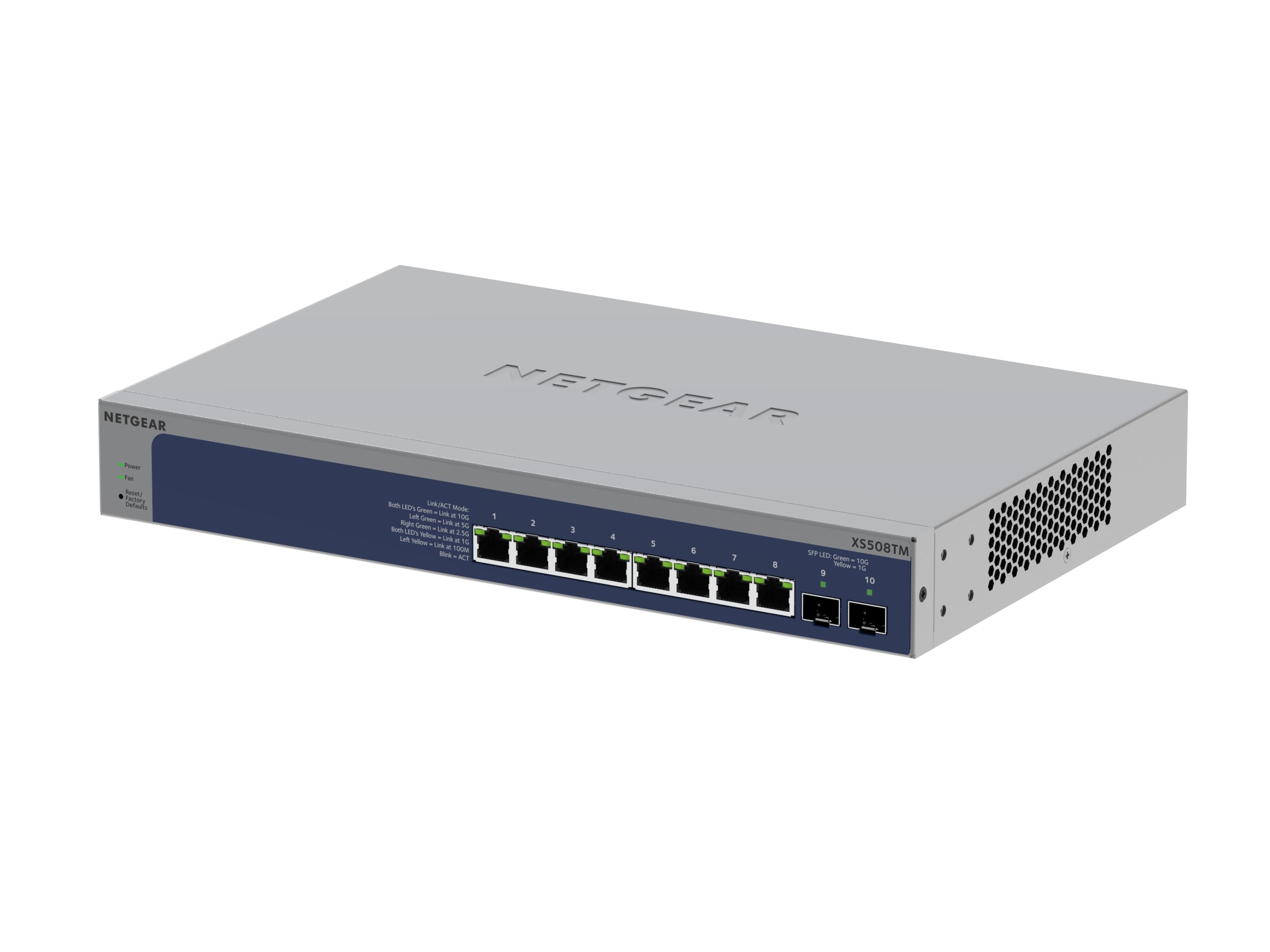 Netgear XS508TM 8-Port 10Gigabit Multi-Gigabit Insight Managed Switch (+2x SFP+)