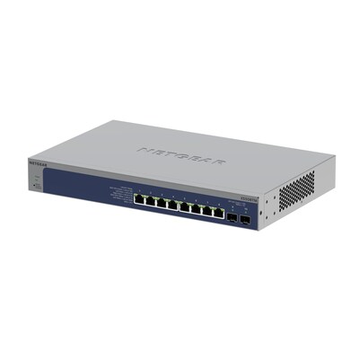 10 t  günstig Kaufen-Netgear XS508TM 8-Port 10Gigabit Multi-Gigabit Insight Managed Switch (+2x SFP+). Netgear XS508TM 8-Port 10Gigabit Multi-Gigabit Insight Managed Switch (+2x SFP+) <![CDATA[• 8x 10 Gigabit Ethernet + 2x 10G SFP+ ports • Flexible Wandbefestigung und Rac