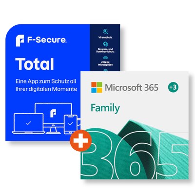 tot und günstig Kaufen-Microsoft 365 Family + F-Secure Total Security & VPN | Download & Key. Microsoft 365 Family + F-Secure Total Security & VPN | Download & Key <![CDATA[• Premium-Office-Apps und maximale Sicherheit für Ihre ganze Familie • 365 Familiy f