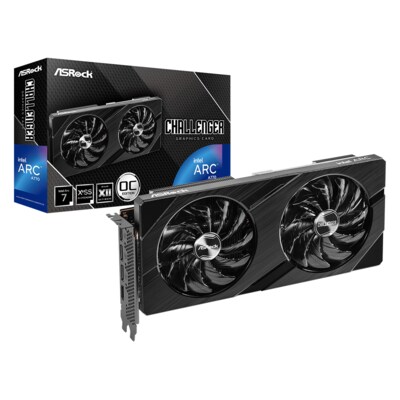 Grafikkarte günstig Kaufen-ASROCK Intel Arc A770 Challenger Gaming OC Grafikkarte 16GB GDDR6 HDMI DP. ASROCK Intel Arc A770 Challenger Gaming OC Grafikkarte 16GB GDDR6 HDMI DP <![CDATA[• Intel Arc A770, ACM-G10 / Alchemist DG2-512 • 16GB GDDR6-RAM (256-bit Speicherinterface) 