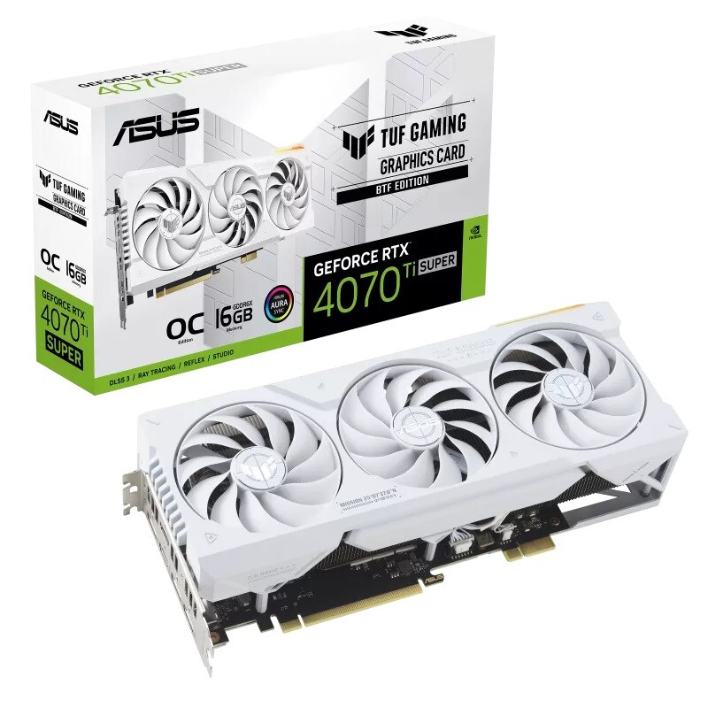 ASUS TUF GeForce RTX4070Ti Super BTF-WHITE 16GB Gafikkarte