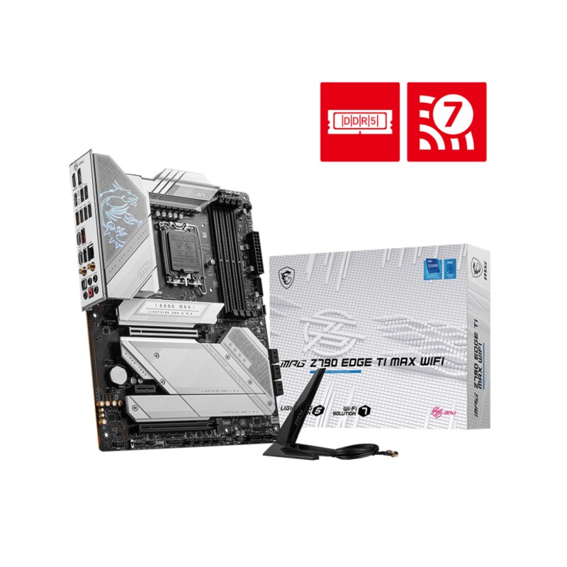 MSI MPG Z790 EDGE TI MAX WIFI ATX Mainboard Sockel 1700 HDMI/DP/M.2/WIFI/BT/LAN