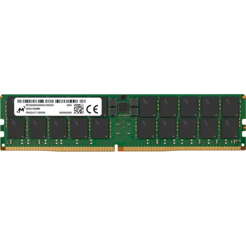 96GB (1x96GB) MICRON RDIMM DDR5-5600 CL46-45-45 reg. ECC Server Speicher