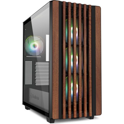 Tower günstig Kaufen-Sharkoon Rebel C70G Black/Brown Midi-Tower ATX Gaming Gehäuse RGB, Seitenfenster. Sharkoon Rebel C70G Black/Brown Midi-Tower ATX Gaming Gehäuse RGB, Seitenfenster <![CDATA[• Midi-Tower, ATX Gehäuse mit Glas-Seitenfenster, schwarz/braun • 4x