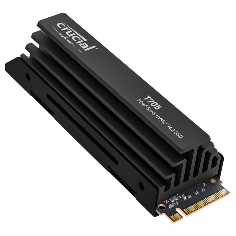 mb m günstig Kaufen-Crucial T705 NVMe SSD 4 TB M.2 2280 PCIe 5.0 mit Kühlkörper. Crucial T705 NVMe SSD 4 TB M.2 2280 PCIe 5.0 mit Kühlkörper <![CDATA[• 4 TB - 21 mm Bauhöhe • M.2 2280 Card, PCIe 5.0 • Maximale Lese-/Schreibgeschwindigkeit: 14.100 MB/s / 1
