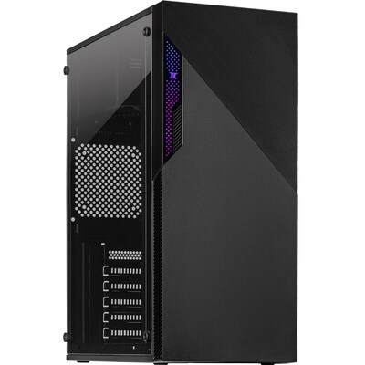 Acrylglas XT günstig Kaufen-Inter-Tech A-303 Slant ATX RGB Gaming Gehäuse, Acrylglas-Seitenteil, Schwarz. Inter-Tech A-303 Slant ATX RGB Gaming Gehäuse, Acrylglas-Seitenteil, Schwarz <![CDATA[• RGB Gaming-Gehäuse • Abmessungen (HxBxT): 415 x 197 x 344mm • Einschübe