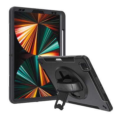 Pro Tablet  günstig Kaufen-4smarts Rugged Case Grip für iPad Pro 12.9 (6.Gen) - schwarz. 4smarts Rugged Case Grip für iPad Pro 12.9 (6.Gen) - schwarz <![CDATA[• Passend für Apple iPad Pro 12.9 (6.Gen) • Leichte Montage für Rundumschutz deines Tablets • 360 Grad St