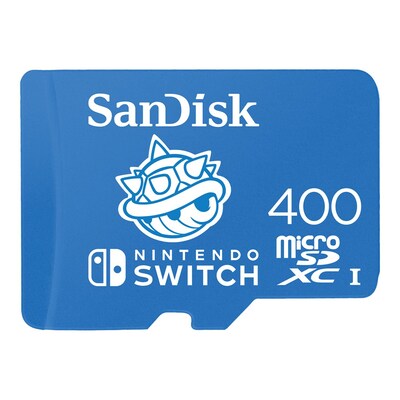 UHS I günstig Kaufen-SanDisk 400 GB microSDXC Speicherkarte für Nintendo Switch™ blau. SanDisk 400 GB microSDXC Speicherkarte für Nintendo Switch™ blau <![CDATA[• Speichertyp: microSDXC (UHS-I) • Speicherkapazität: 400 GB • lizenziert für die N