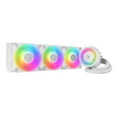 et 3  günstig Kaufen-Arctic Liquid Freezer III 360 A-RGB White Komplettwasserkühlung für AMD Intel. Arctic Liquid Freezer III 360 A-RGB White Komplettwasserkühlung für AMD Intel <![CDATA[• Eigenentwickelte, PWM-kontrollierte Wasserpumpe • Wartungsfreie