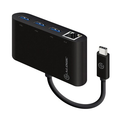 Image of ALOGIC USB-C to Gigabit Ethernet & USB 3 0 SuperSpeed 3 Port USB