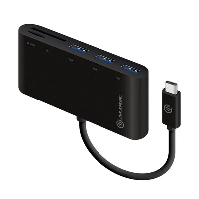 Image of ALOGIC USB-C to Multi Card Reader & 3 Port USB Hub