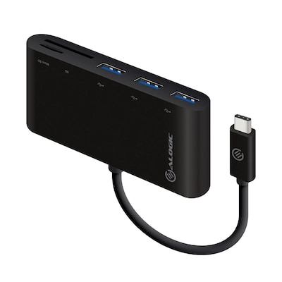 Micro SD günstig Kaufen-ALOGIC USB-C to Multi Card Reader & 3 Port USB Hub. ALOGIC USB-C to Multi Card Reader & 3 Port USB Hub <![CDATA[• SD / microSD Kartenleser • 3 x USB3.0 Ports • LxBxH: x x mm]]>. 
