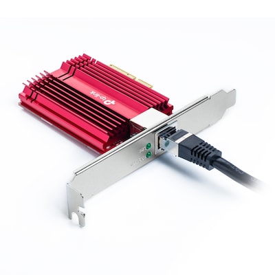 Netz Adapter günstig Kaufen-TP-LINK TX401 - 10 Gigabit PCI Express Netzwerk Adapter. TP-LINK TX401 - 10 Gigabit PCI Express Netzwerk Adapter <![CDATA[• 10 Gigabit PCI Express Netzwerk Adapter • 1× PCI Express 3.0 x4, 1× RJ45 Gigabit/Megabit Port • Abmessung: 120,8 × 98,2 ×