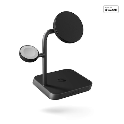 Charger  günstig Kaufen-Zens Aluminium Series 3 in 1 Magnetic Wireless Office Charger Pro 3 Qi2 schwarz. Zens Aluminium Series 3 in 1 Magnetic Wireless Office Charger Pro 3 Qi2 schwarz <![CDATA[• 3 in 1 Magnetic Wireless Office Charger • Lädt gleichzeitig ein iPhone über M