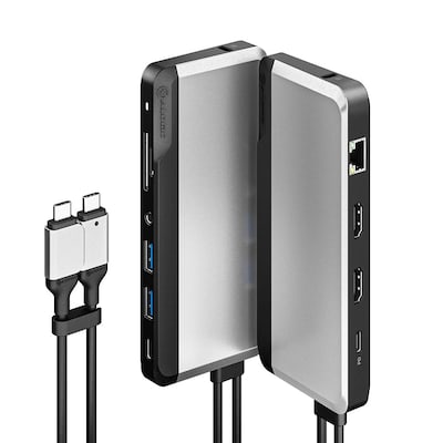 charge:dock  günstig Kaufen-ALOGIC 10-in-1 Twin USB-C Super Dock Gen 2. ALOGIC 10-in-1 Twin USB-C Super Dock Gen 2 <![CDATA[• Thunderbolt 3.0 • Gehäuse aus Aluminium und ABS]]>. 