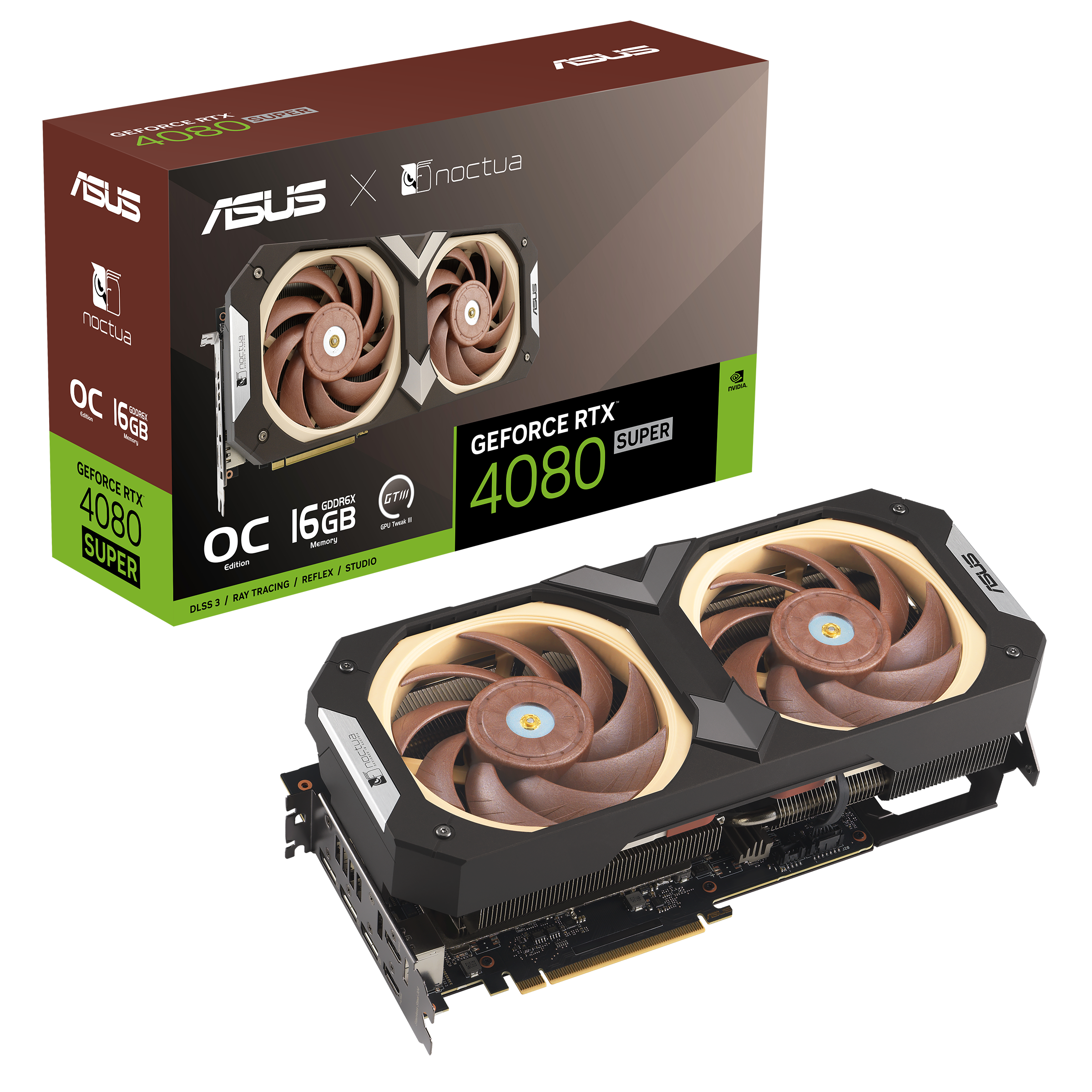 ASUS GeForce RTX4080 Super Noctua OC 16GB Grafikkarte