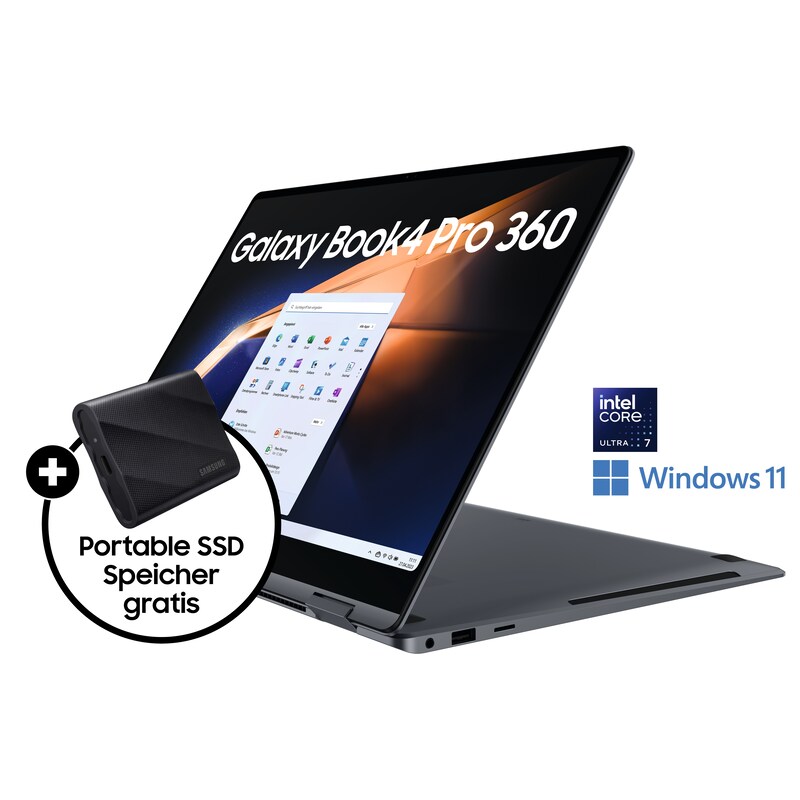 SAMSUNG Galaxy Book4 Pro 360 16"WQXGA+ Ultra 7 155H 16/512GB SSD Win11