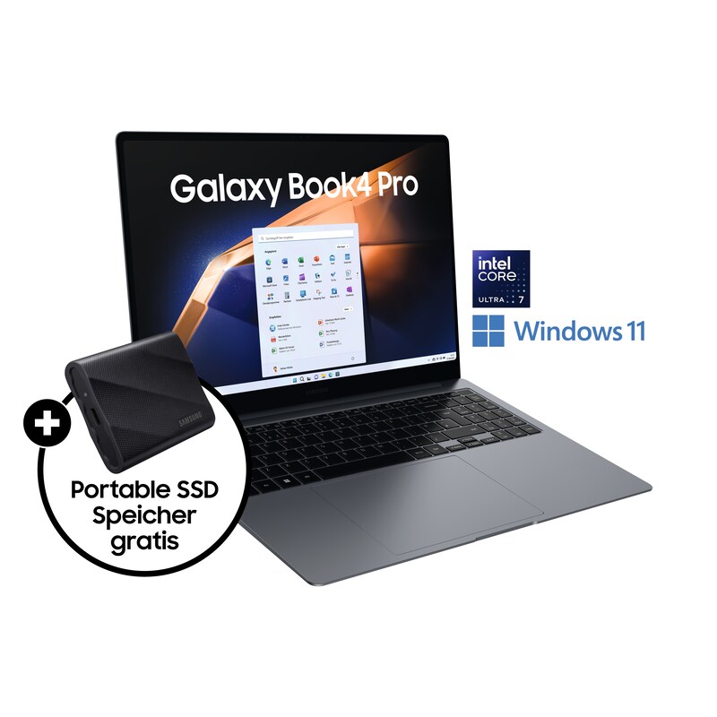SAMSUNG Galaxy Book4 Pro 14"WQXGA+ Ultra 7 155H 16/512GB SSD Win11