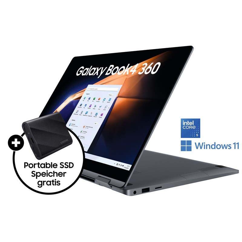 SAMSUNG Galaxy Book4 360 15,6" Core 5 120U 8GB/256GB SSD Win11 NP750QGK-KG3DE