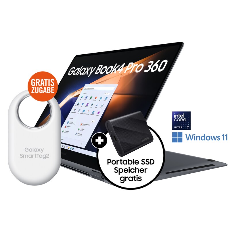 SAMSUNG Galaxy Book4 Pro 360 16" Ultra 7 155H 32GB/1TB SSD Win11 +SmartTag 2