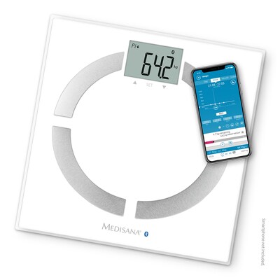 Toot Toot günstig Kaufen-Medisana BS 444 connect Smarte Körperanalysewaage weiß. Medisana BS 444 connect Smarte Körperanalysewaage weiß <![CDATA[• Smarte Körperanalysewaage mit Bluetooth-Übertragung • LCD-Display, weiße Hochglanz-Oberfläche • Misst G